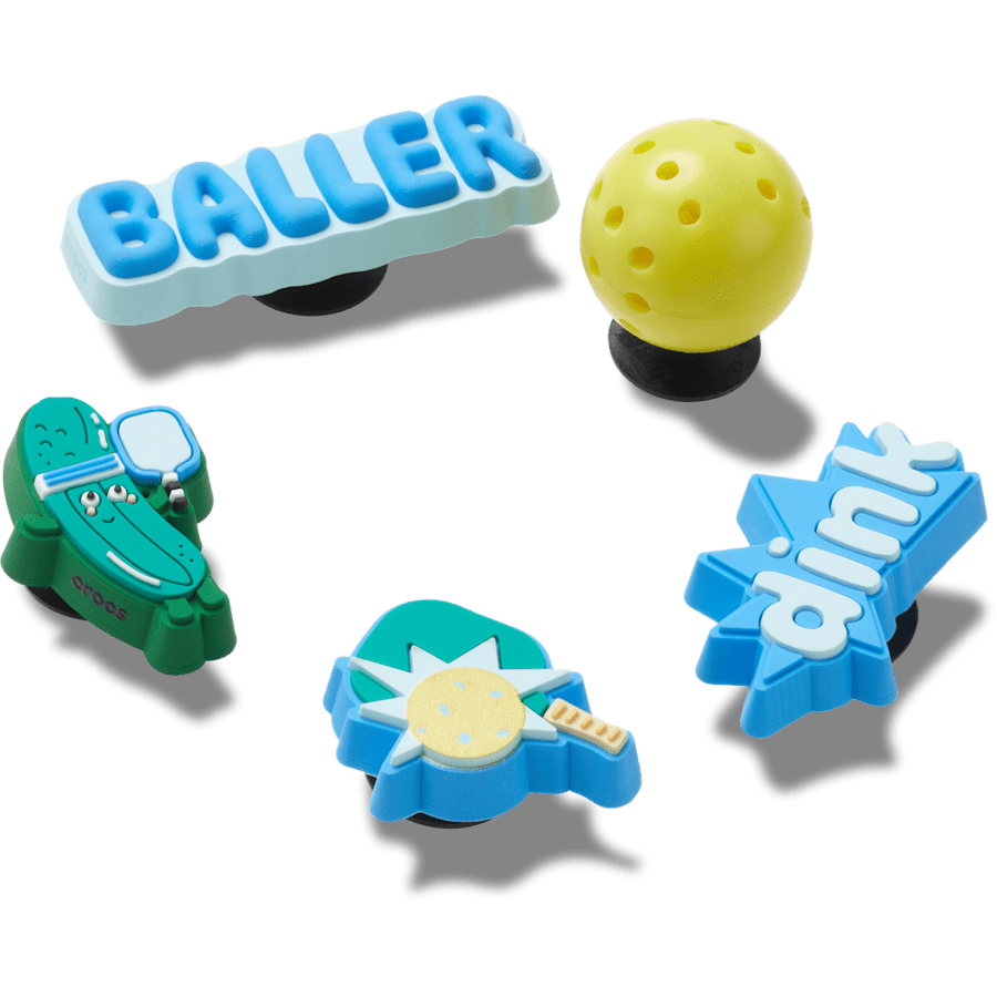 Crocs - Pickle Ball 5 Pack Jibbitz™ charms Women|Men|Jibbitz™ Charms