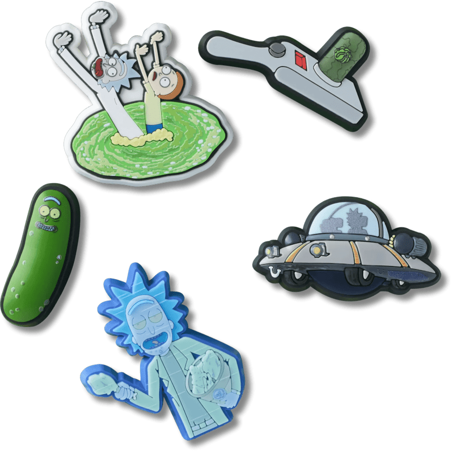 Crocs - Rick and Morty 5 Pack Jibbitz™ charms Women|Men|Jibbitz™ Charms
