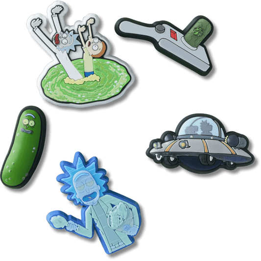 Crocs - Rick and Morty 5 Pack Jibbitz™ charms Women|Men|Jibbitz™ Charms