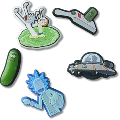 Crocs - Rick and Morty 5 Pack Jibbitz™ charms Women|Men|Jibbitz™ Charms