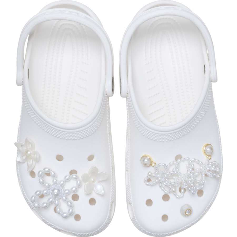 Crocs - White Pearl Beaded 5 Pack Jibbitz™ charms Women|Men|Jibbitz™ Charms