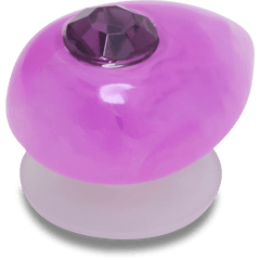 Crocs - Amethyst February Birthstone Collection Jibbitz™ charms Women|Men|Jibbitz™ Charms
