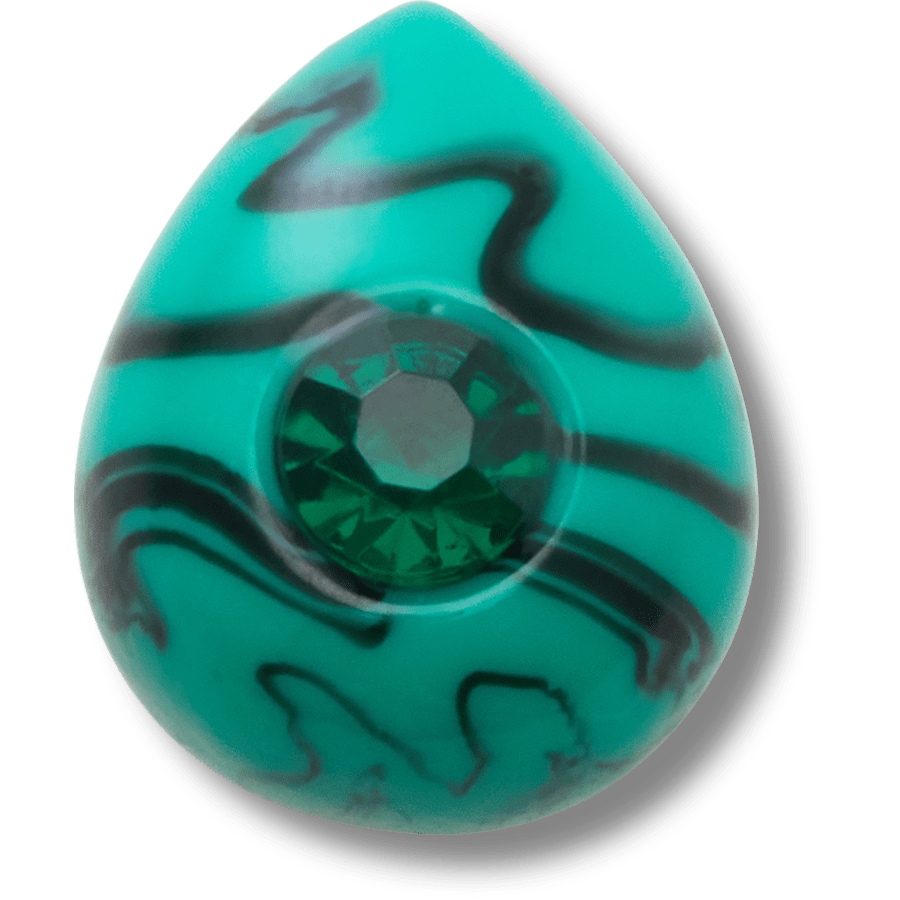 Crocs - Emerald May Birthstone Collection Jibbitz™ charms Women|Men|Jibbitz™ Charms