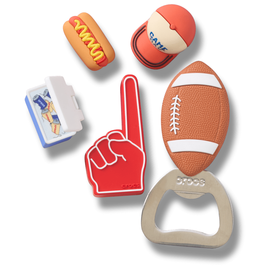 Crocs - Tailgate 5 Pack Jibbitz™ charms Women|Men|Jibbitz™ Charms