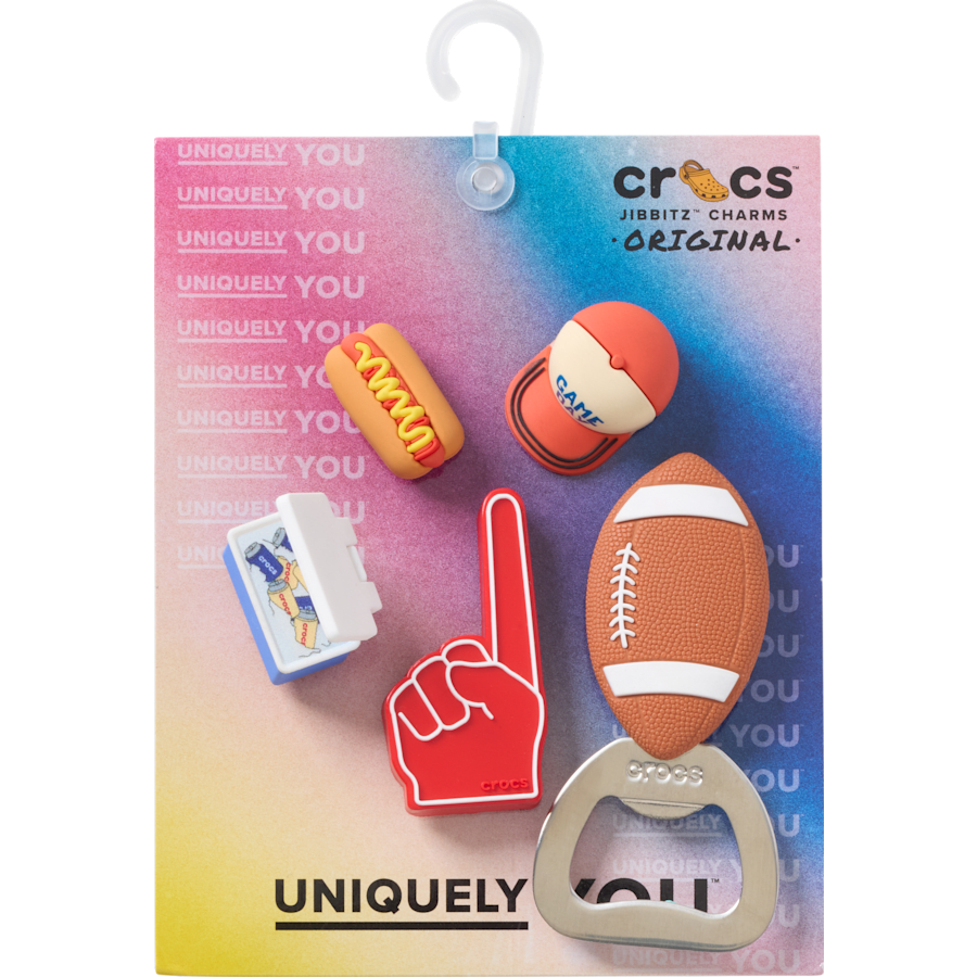 Crocs - Tailgate 5 Pack Jibbitz™ charms Women|Men|Jibbitz™ Charms