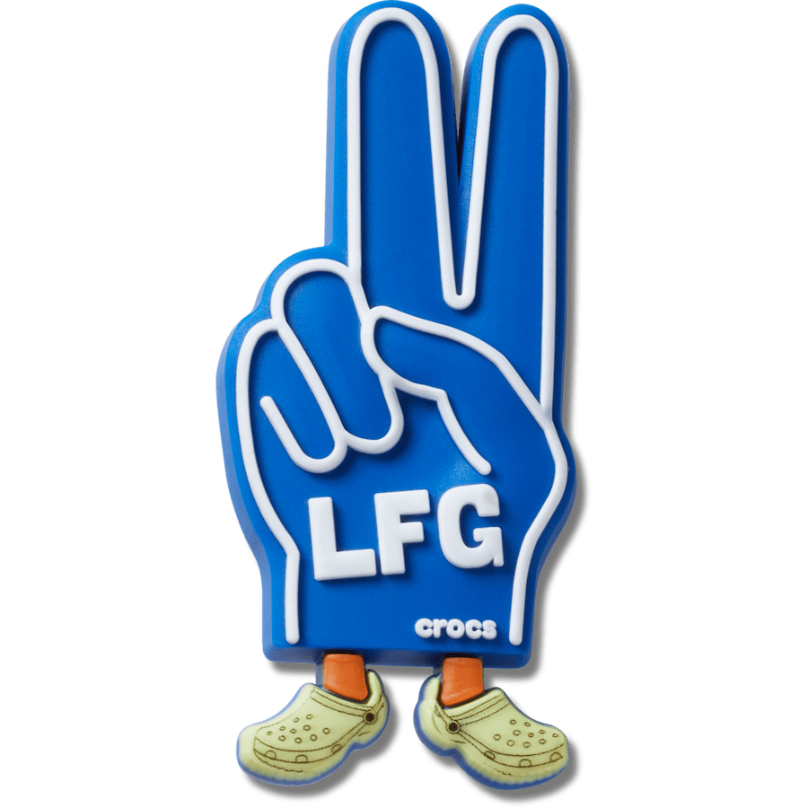 Crocs - LFG Foam Peace Sign Jibbitz™ charms Women|Men|Jibbitz™ Charms