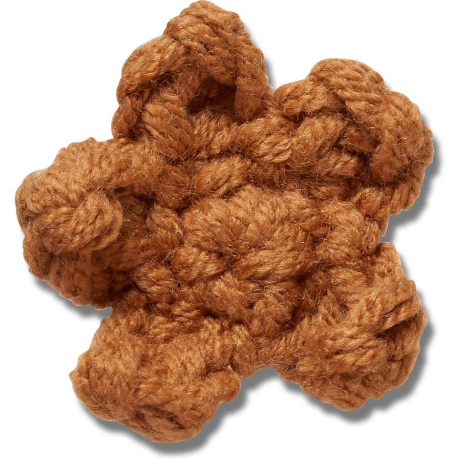 Crocs - Crafted Crochet Brown Star Jibbitz™ charms Women|Men|Jibbitz™ Charms