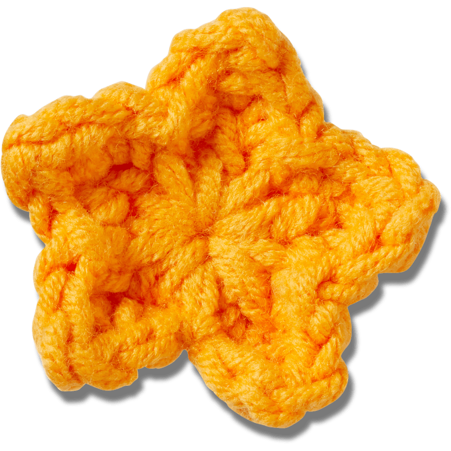 Crocs - Crafted Crochet Orange Star Jibbitz™ charms Women|Men|Jibbitz™ Charms