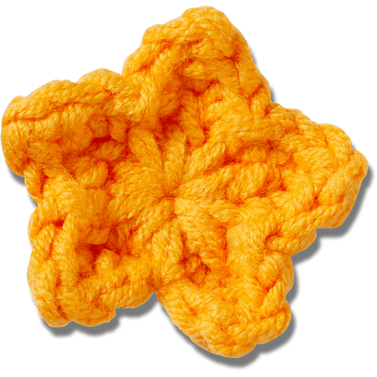 Crocs - Crafted Crochet Orange Star Jibbitz™ charms Women|Men|Jibbitz™ Charms
