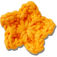 Crocs - Crafted Crochet Orange Star Jibbitz™ charms Women|Men|Jibbitz™ Charms