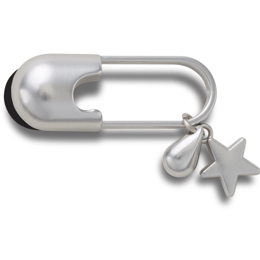 Crocs - Silver Meta Safety Pin Jibbitz™ charms Women|Men|Jibbitz™ Charms