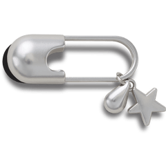 Crocs - Silver Meta Safety Pin Jibbitz™ charms Women|Men|Jibbitz™ Charms