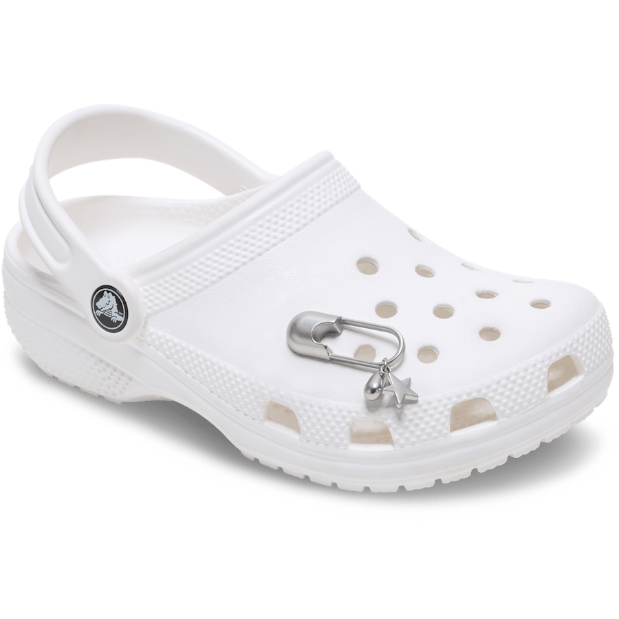 Crocs - Silver Meta Safety Pin Jibbitz™ charms Women|Men|Jibbitz™ Charms