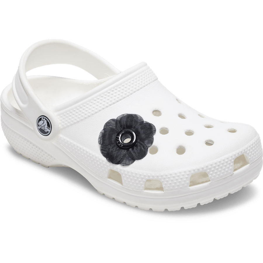 Crocs - Black Chiffon Grommet Jibbitz™ charms Women|Men|Jibbitz™ Charms
