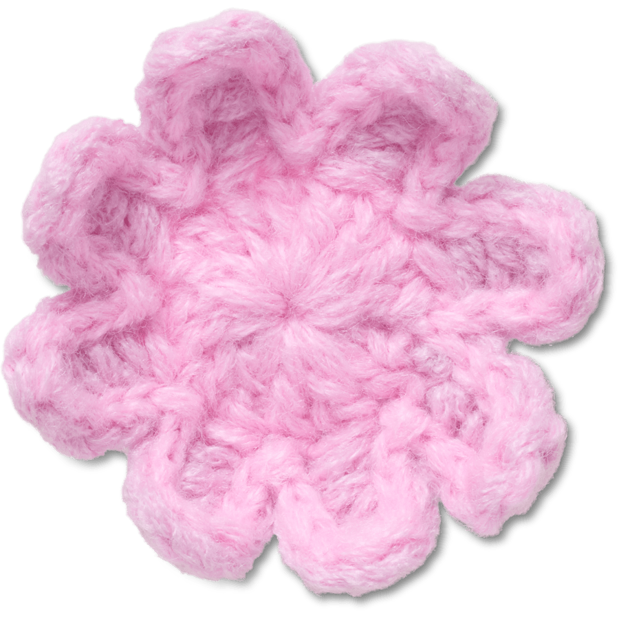 Crocs - Crochet Light Pink Flower Jibbitz™ charms Women|Men