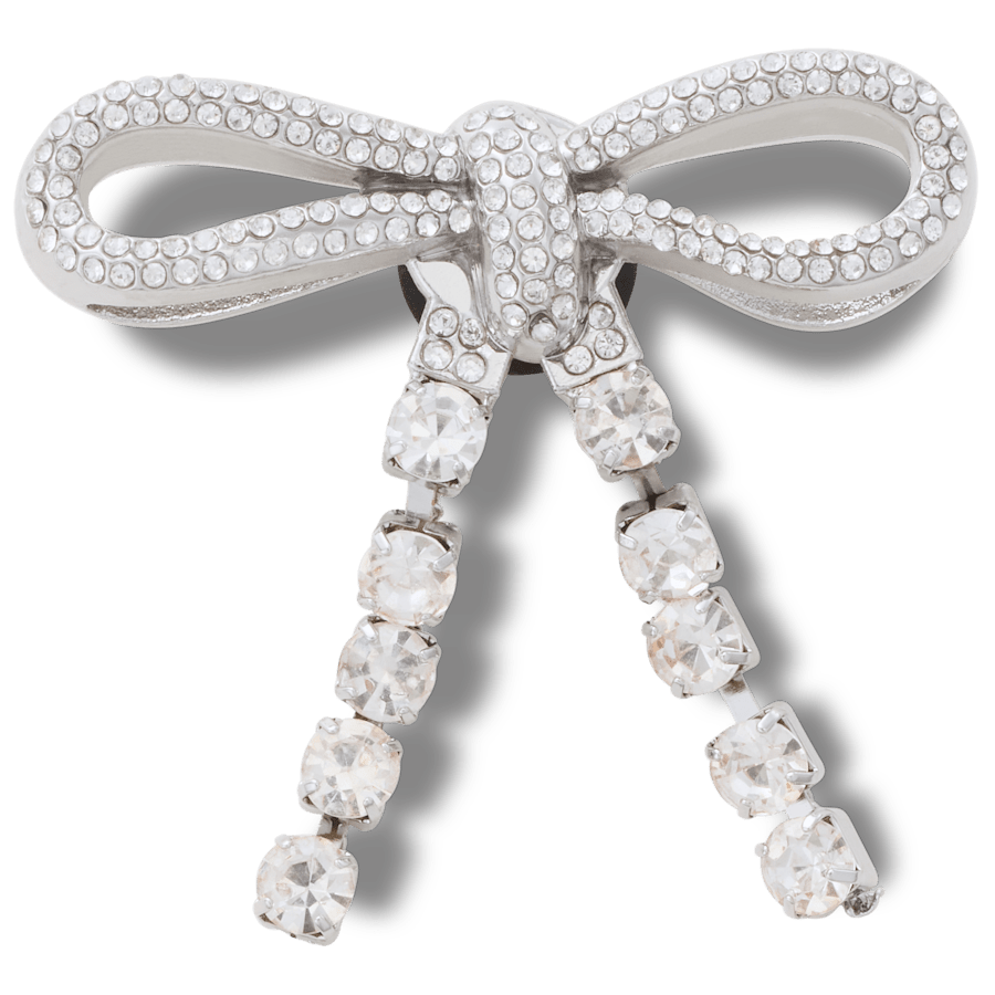 Crocs - Silver Gem Bow Jibbitz™ charms Women|Men|Jibbitz™ Charms