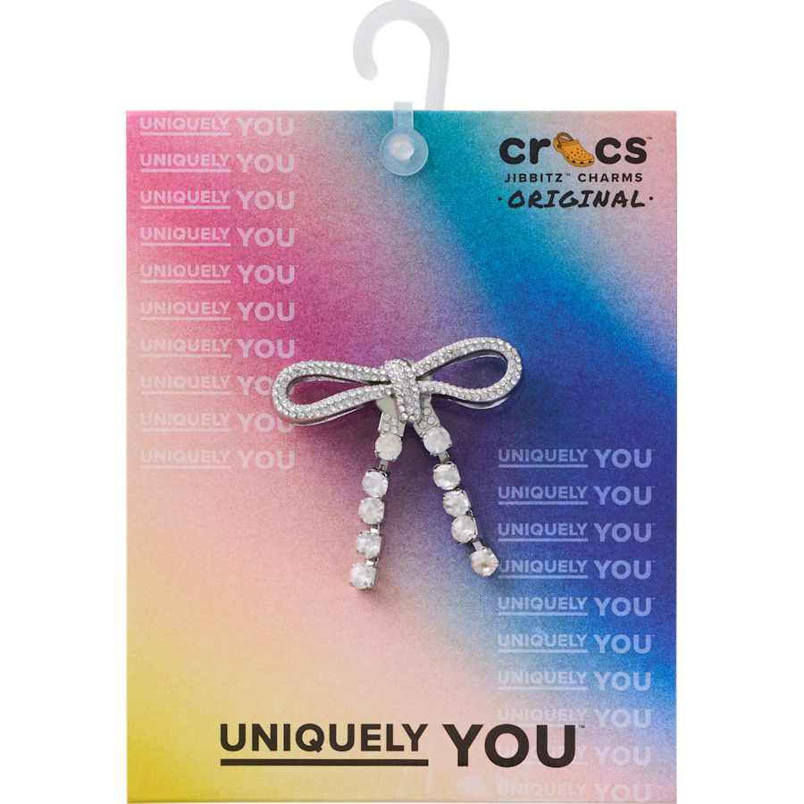 Crocs - Silver Gem Bow Jibbitz™ charms Women|Men|Jibbitz™ Charms