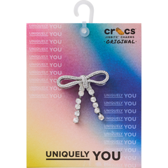Crocs - Silver Gem Bow Jibbitz™ charms Women|Men|Jibbitz™ Charms