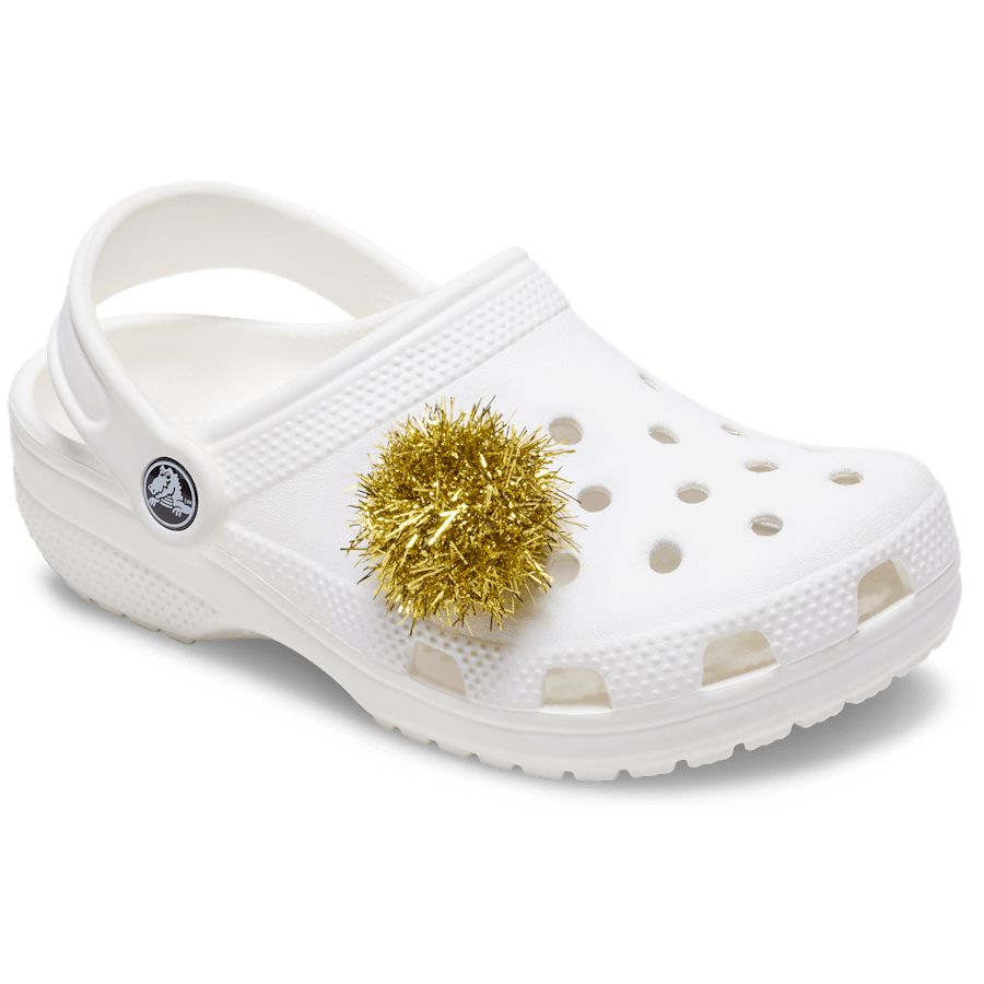 Crocs - Gold Tinsel Pom Jibbitz™ charms Women|Men|Jibbitz™ Charms