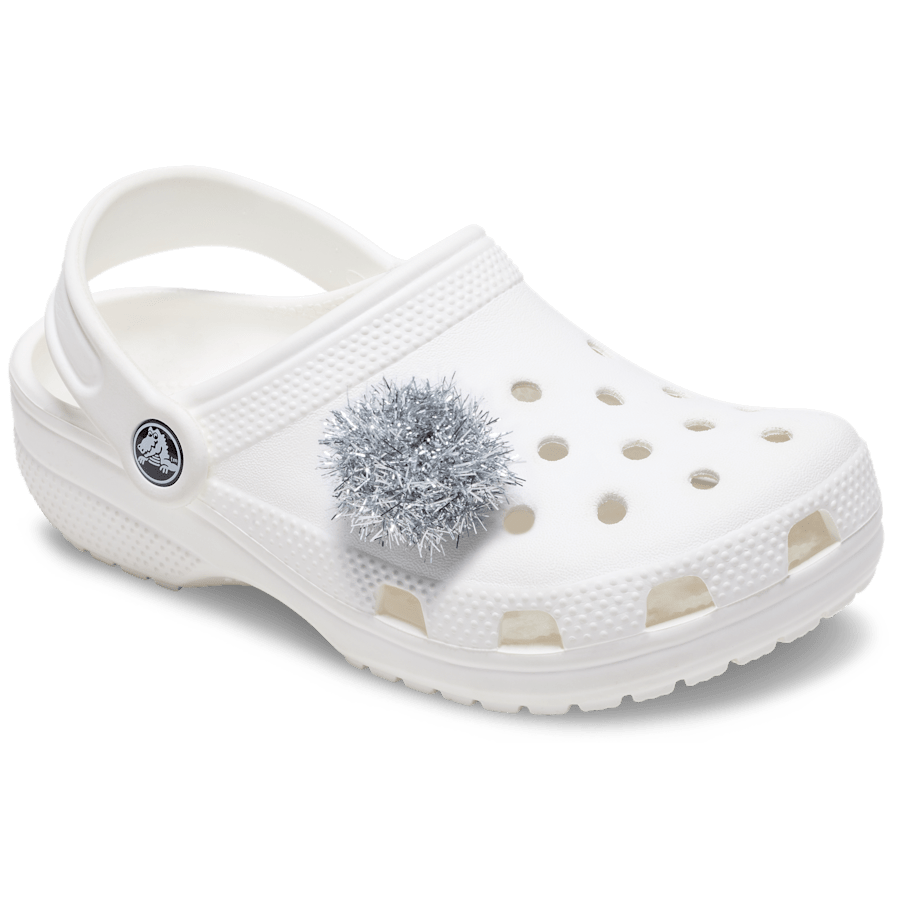 Crocs - Silver Tinsel Pom Jibbitz™ charms Women|Men|Jibbitz™ Charms