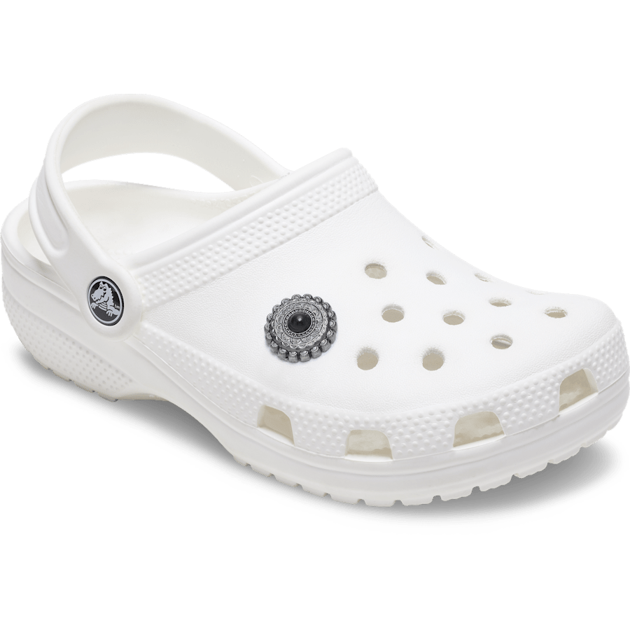 Crocs - Silver and Black Emblem Jibbitz™ charms Women|Men|Jibbitz™ Charms