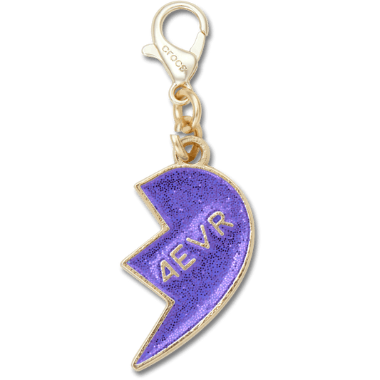 Crocs - Purple Glitter BFF Charm Right Jibbitz Shoe Charm Women|Men|Kids|Jibbitz™ Charms
