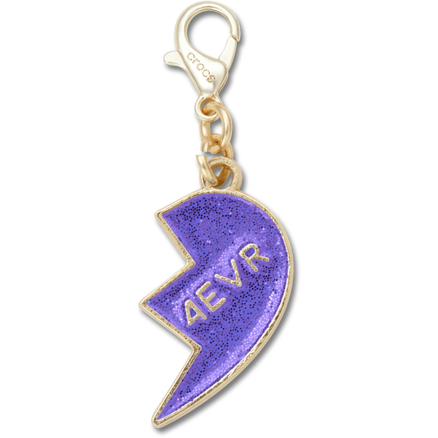 Crocs - Purple Glitter BFF Charm Right Jibbitz Shoe Charm Women|Men|Kids|Jibbitz™ Charms