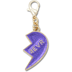 Crocs - Purple Glitter BFF Charm Right Jibbitz Shoe Charm Women|Men|Kids|Jibbitz™ Charms