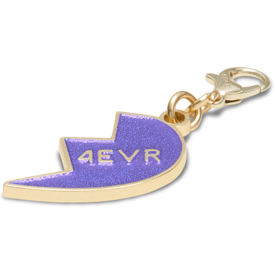 Crocs - Purple Glitter BFF Charm Right Jibbitz Shoe Charm Women|Men|Kids|Jibbitz™ Charms