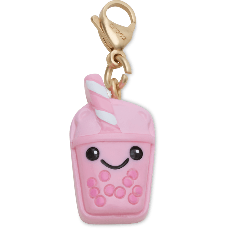 Crocs - Cute Pink Boba Charm Jibbitz Shoe Charm Women|Men|Kids|Jibbitz™ Charms