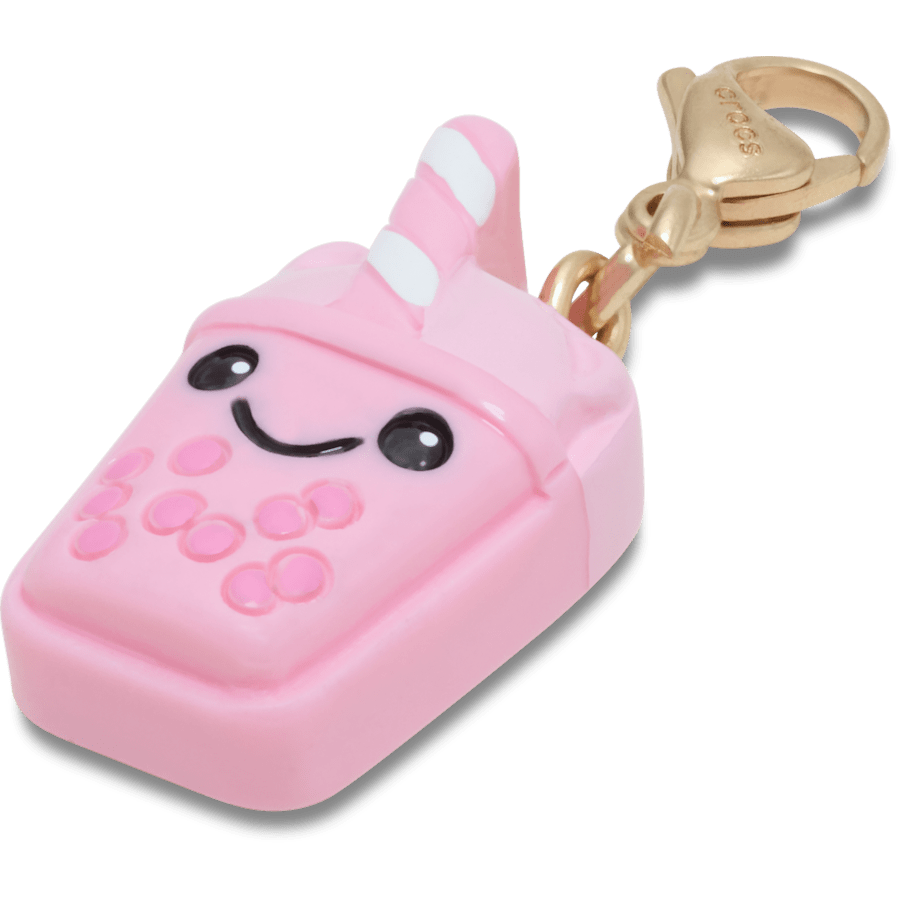 Crocs - Cute Pink Boba Charm Jibbitz Shoe Charm Women|Men|Kids|Jibbitz™ Charms
