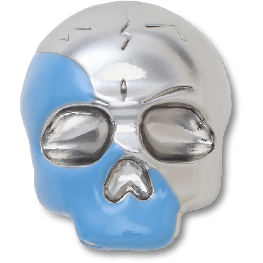 Crocs - Silver and Blue Enamel Skull Jibbitz™ charms Women|Men