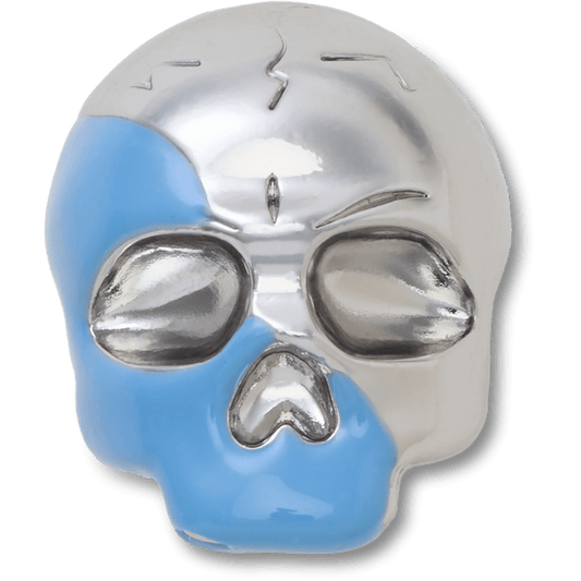 Crocs - Silver and Blue Enamel Skull Jibbitz™ charms Women|Men