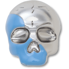 Crocs - Silver and Blue Enamel Skull Jibbitz™ charms Women|Men