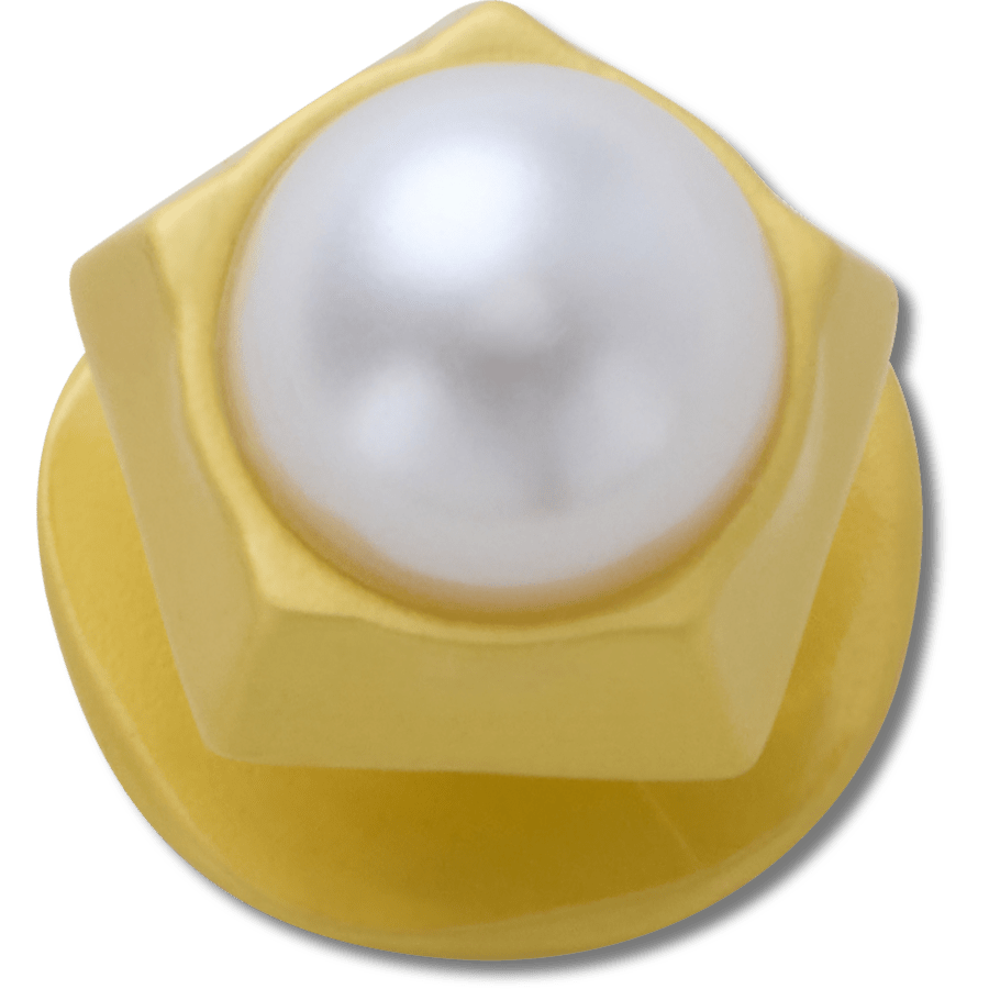 Crocs - Gold Pentagon Pearl Jibbitz™ charms Women|Men|Jibbitz™ Charms