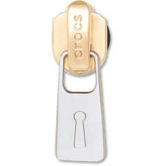 Crocs - Gold and Silver Zipper Jibbitz™ charms Women|Men