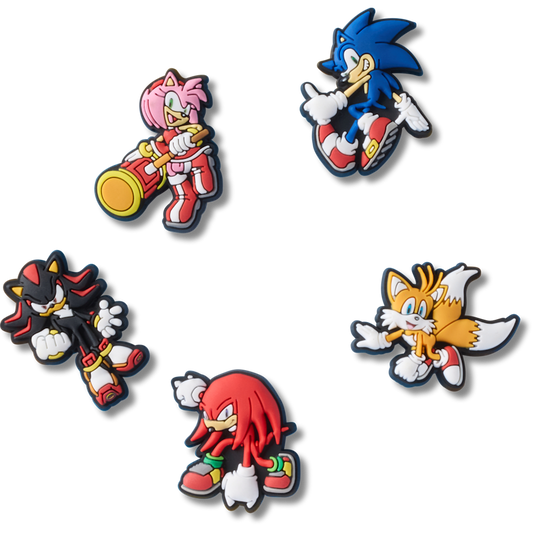 Crocs - Sonic the Hedgehog 5Pck Jibbitz™ charms Women|Men|Kids|Jibbitz™ Charms