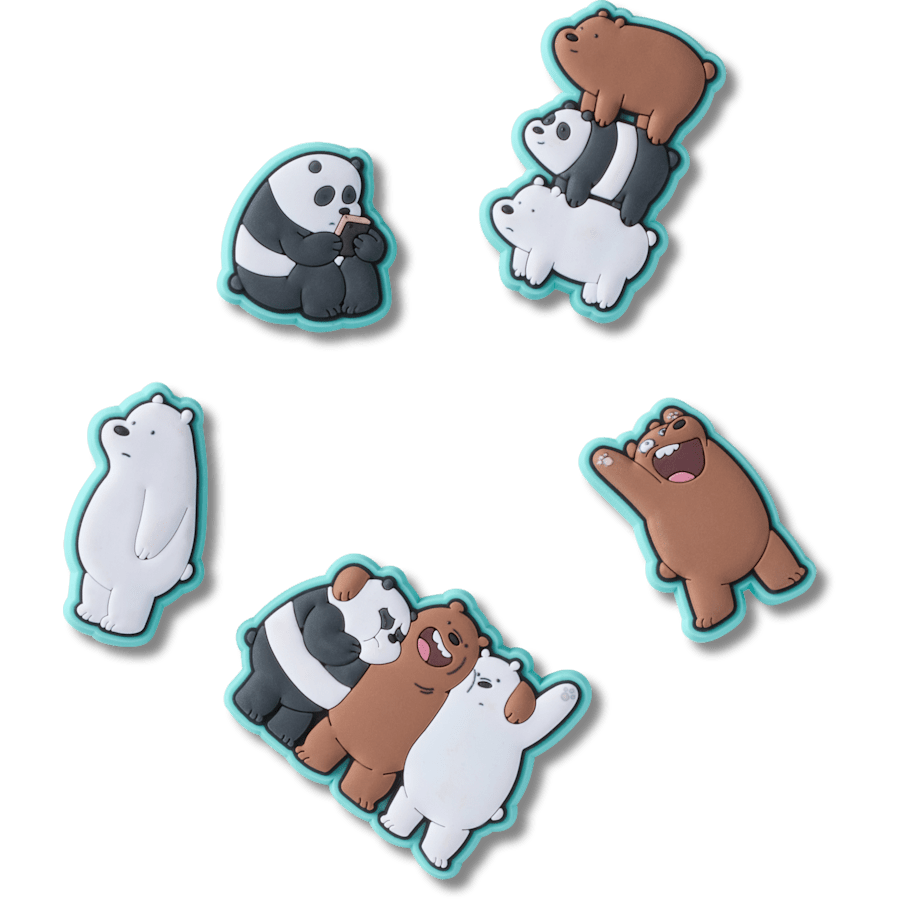 Crocs - We Bare Bears 5 Pack  Jibbitz™ charms Women|Men|Jibbitz™ Charms