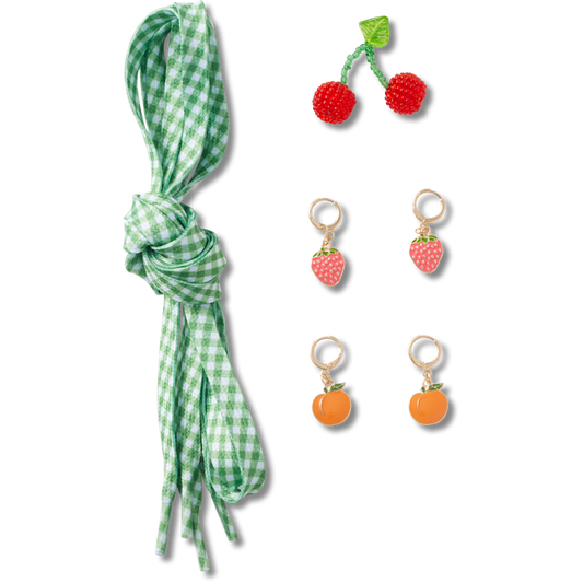 Crocs - Laces and Fresh Fruits Charm Kit Jibbitz™ charms Women|Kids|Jibbitz™ Charms