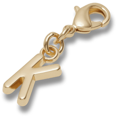 Crocs - Gold Letter K Charm Jibbitz™ charms Women|Men|Kids|Jibbitz™ Charms