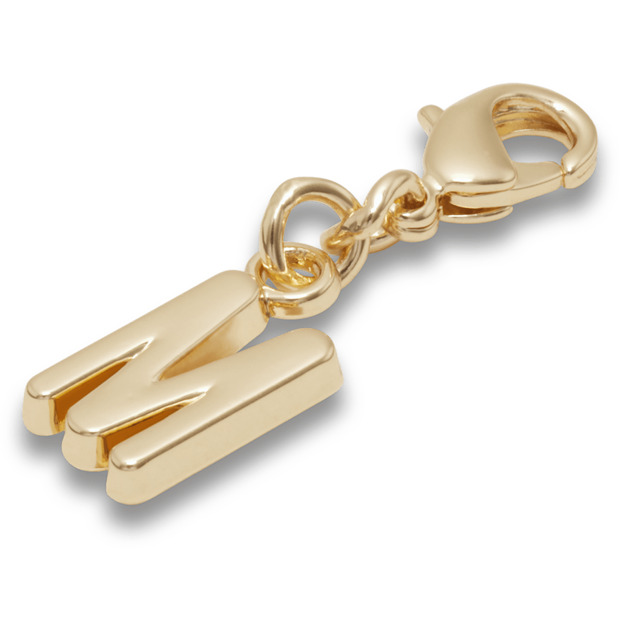 Crocs - Gold Letter M Charm Jibbitz™ charms Women|Men|Kids|Jibbitz™ Charms