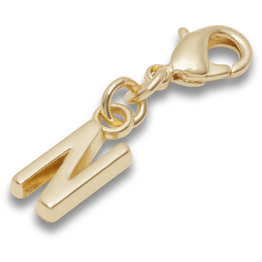 Crocs - Gold Letter N Charm Jibbitz™ charms Women|Men|Kids|Jibbitz™ Charms