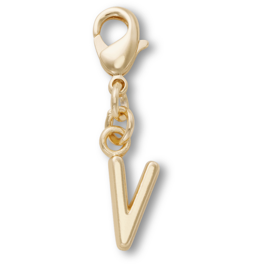 Crocs - Gold Letter V Charm Jibbitz™ charms Women|Men|Kids|Jibbitz™ Charms