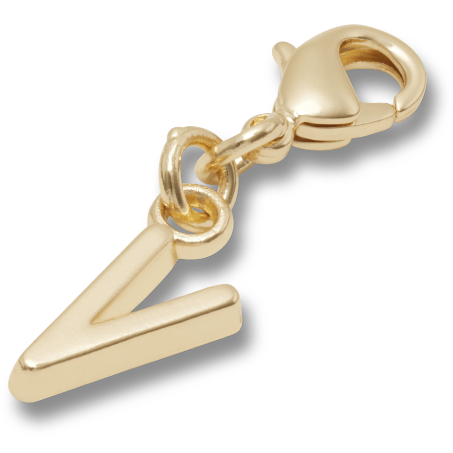 Crocs - Gold Letter V Charm Jibbitz™ charms Women|Men|Kids|Jibbitz™ Charms