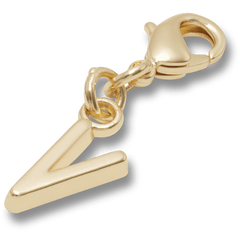 Crocs - Gold Letter V Charm Jibbitz™ charms Women|Men|Kids|Jibbitz™ Charms