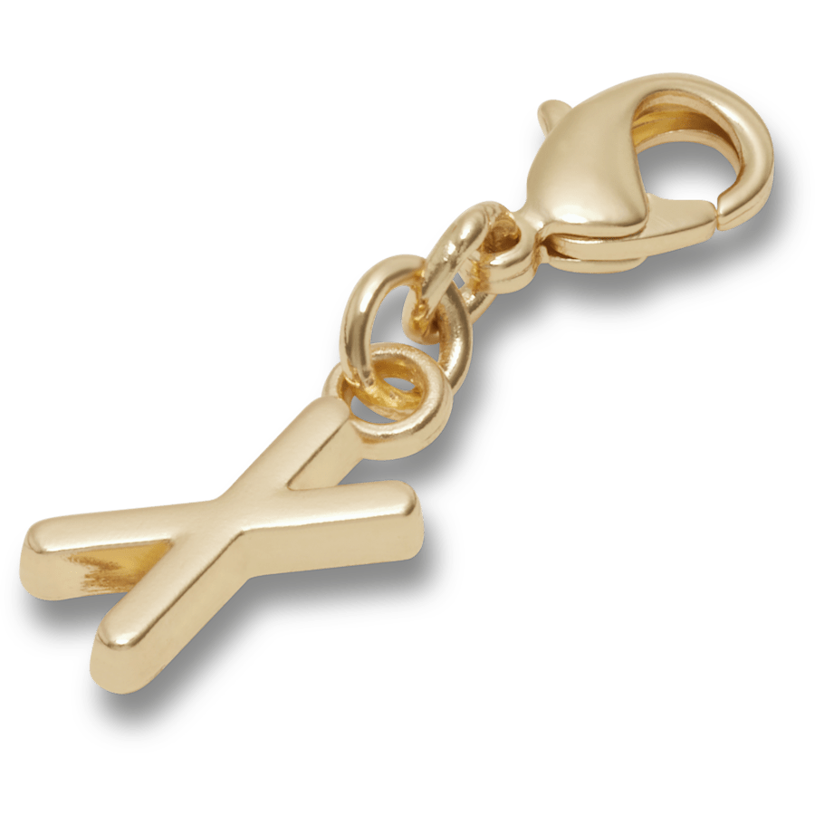 Crocs - Gold Letter X Charm Jibbitz™ charms Women|Men|Kids|Jibbitz™ Charms