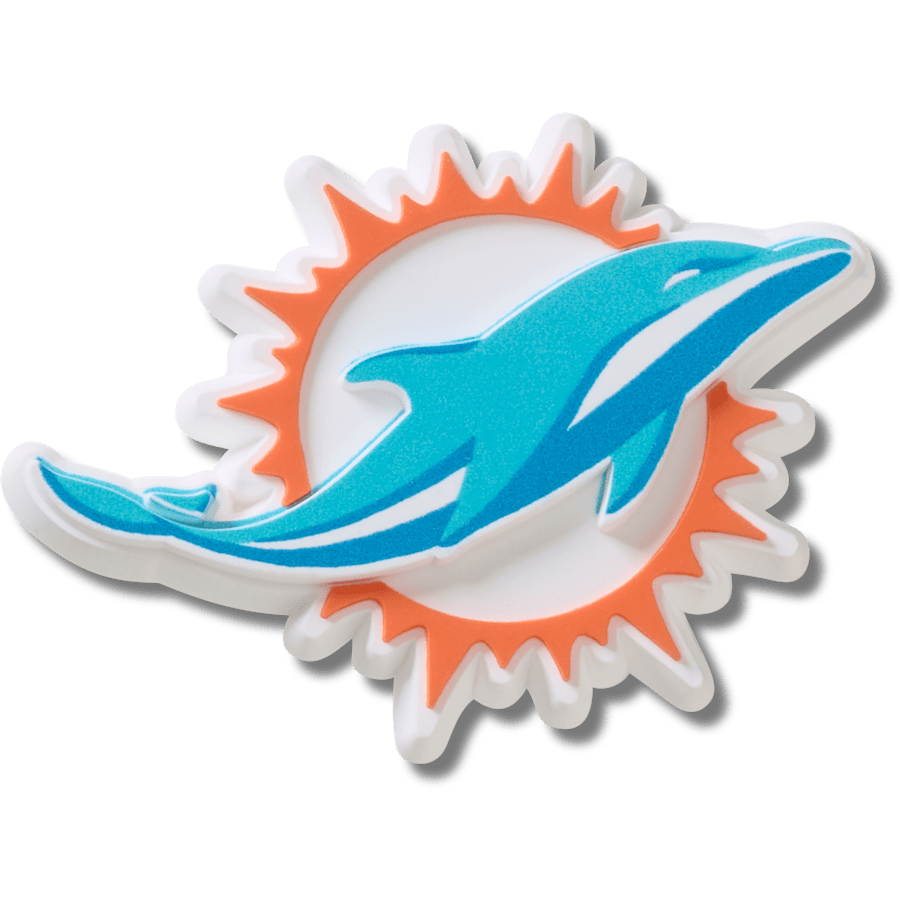 Crocs - NFL Miami Dolphins Logo Jibbitz™ charms Women|Men|Jibbitz™ Charms