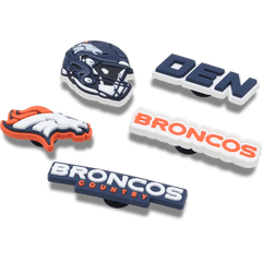 Crocs - NFL Denver Broncos 5 Pack Jibbitz Shoe Charm Women|Men|Jibbitz™ Charms