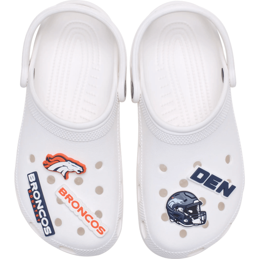 Crocs - NFL Denver Broncos 5 Pack Jibbitz Shoe Charm Women|Men|Jibbitz™ Charms