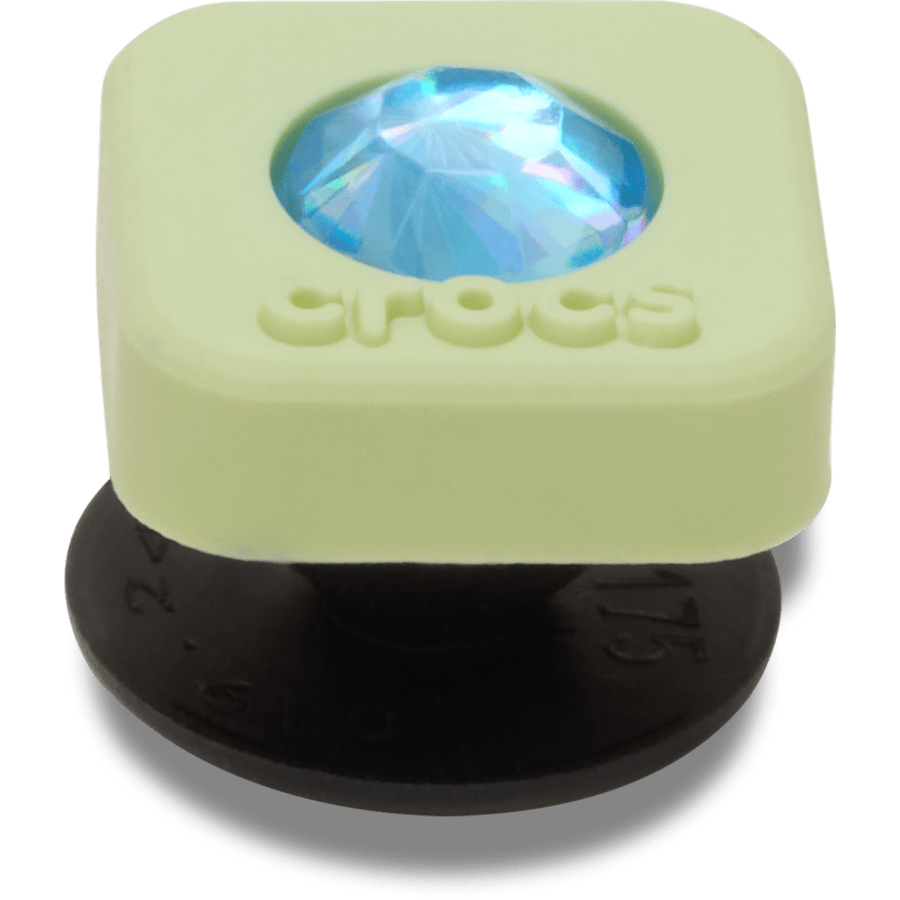 Crocs - Green PVC Square SMT Gem Jibbitz™ charms Women|Men|Jibbitz™ Charms